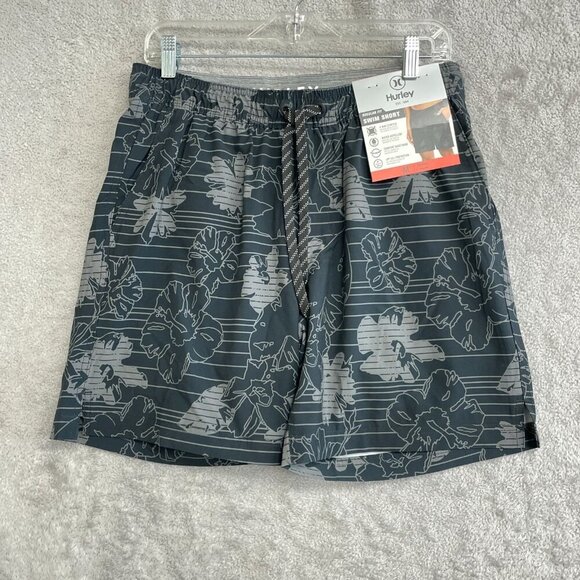 NEW Hurley Men's Size M Swim Shorts Floral Hawaiian Printed - Picture 2 of 7